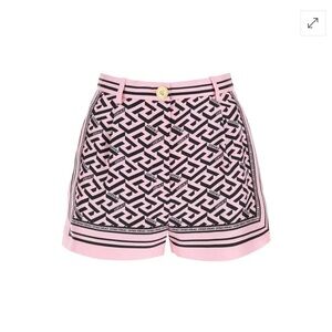 VERSACE women 
La Greca Silk Shorts IT48/US12 Silk! New never worn